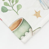 Rosa Alice im Wunderland Mad Hatter Girl Kinderzim Fleecedecke (Ecke)