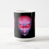 Rosa Alien Head Kaffeetasse (Mittel)