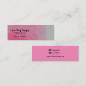 Rosa Alkohol Tinte Schmuck Display Visitenkarte (Vorne/Hinten)