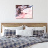 Rosa Alkoholfarbe Leinwanddruck (Insitu (Schlafzimmer))