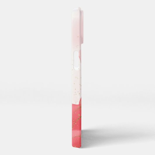 Rosa Alkoholtupfer Gold gürtlich iPhone Hülle (Rechte Seite)