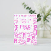 ROSA ALLES POSTKARTE (Stehend Vorderseite)