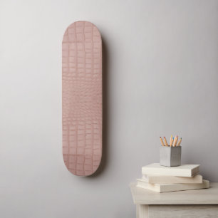 Rosa Alligator drucken Skateboard