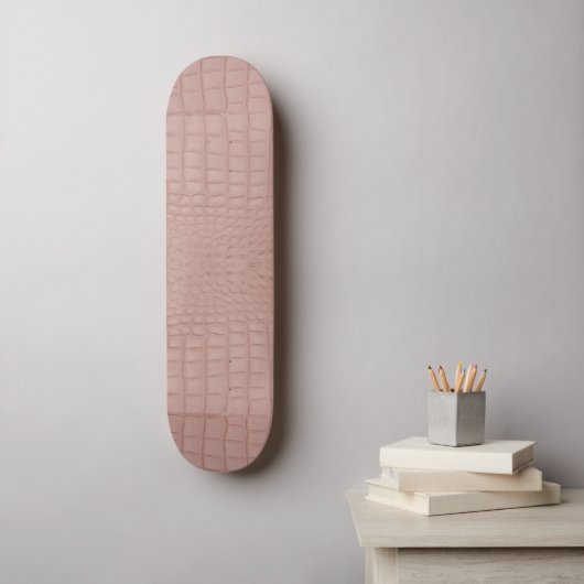 Rosa Alligator drucken Skateboard (Wandkunst)