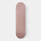 Rosa Alligator drucken Skateboard (Vorderseite)