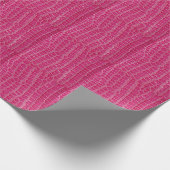 Rosa Alligator Gemusterte Textur Geschenkpapier (Ecke)