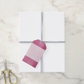 Rosa Alligator-Tierdruck Geschenkanhänger (Mit Garn)