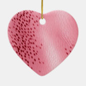 Rosa Alligator-Tierdruck Keramik Ornament (Hinten)