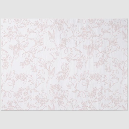Rosa Allure Blush Weibliche Verpackungsstyle Seidenpapier (Vorderseite)