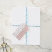 Rosa Allure Editierbare Röte Weibliche Markenbildu Geschenkanhänger (Mit Garn)