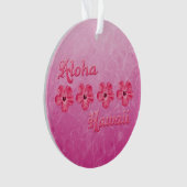 Rosa Aloha Hawaii Ornament (Vorderseite)