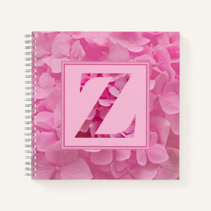 Rosa alphabet Buchstabe "Z" Tagebuch Notizbuch