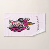 Rosa als Couture Badhandtuch Set (Handtuch)