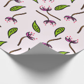 Rosa als Couture Geschenkpapier (Ecke)