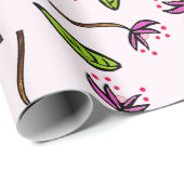 Rosa als Couture Geschenkpapier (Rolleneckpunkt)