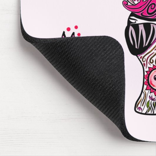 Rosa als Couture Mousepad (Ecke)