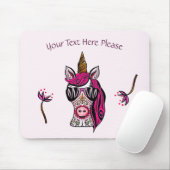 Rosa als Couture Mousepad (Mit Mouse)