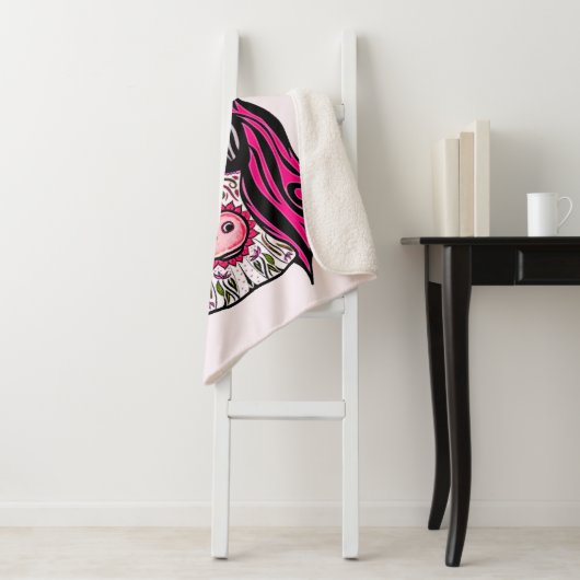 Rosa als Couture Sherpadecke (Beispiel)