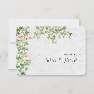 Rosa alte Mauer im Vintage-Stil Tagebuch Hochzeit