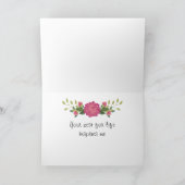 Rosa Altern ist natürlich Karte (Innenseite)