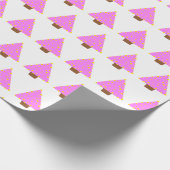 rosa alternatives Weihnachtsbaum-Packpapier Geschenkpapier (Ecke)