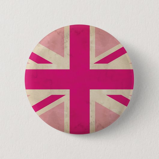 Rosa altes Gewerkschafts-Jack-Knopf-Abzeichen Button (Vorderseite)