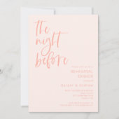 Rosa am Abend vor dem Probe Einladung (Vorderseite)