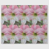 Rosa Amarylistin Geschenkpapier (Flach)