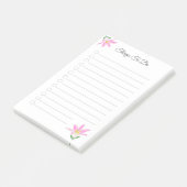Rosa Amaryllis-Blumen Dinge zu tun Post-it Klebezettel (angewinkelt)