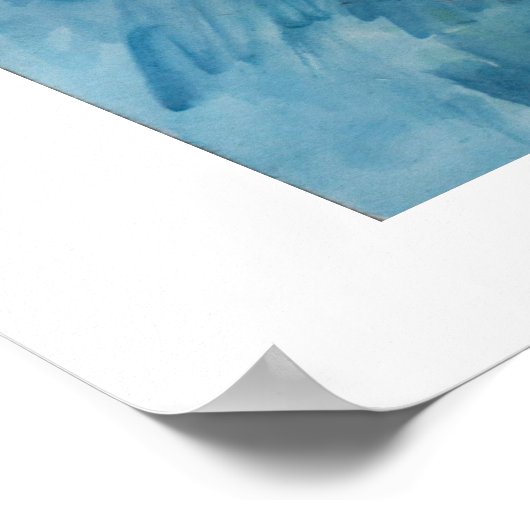 Rosa Amaryllis Poster (Ecke)