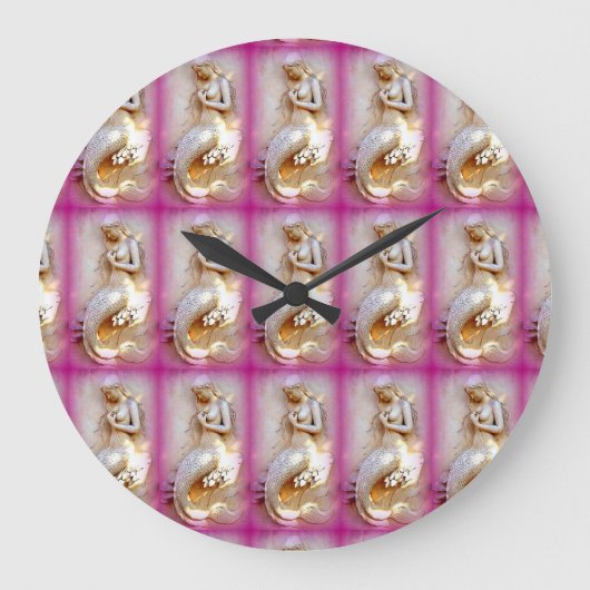 Rosa Ameisenuhr Große Wanduhr (Vorderseite)