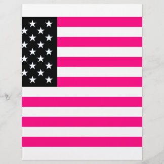 rosa amerikanische Flagge
