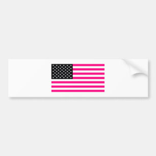 rosa amerikanische Flagge Autoaufkleber