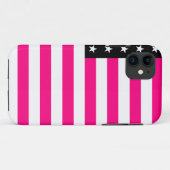 rosa amerikanische Flagge Case-Mate iPhone Hülle (Rückseite (Horizontal))