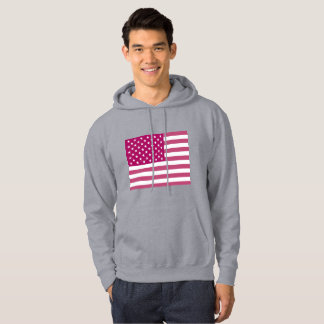 Rosa amerikanische Flagge für einen attraktiven Ju Hoodie