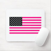 rosa amerikanische Flagge Mousepad (Mit Mouse)