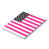 rosa amerikanische Flagge Notizblock (Rotiert)
