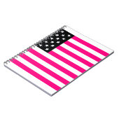 rosa amerikanische Flagge Notizblock (Linke Seite)