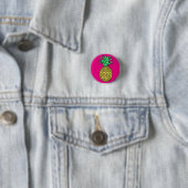 Rosa Ananas-Abzeichen-Button-Knopf Button (Beispiel)