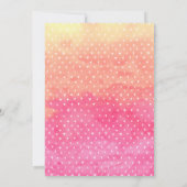 Rosa Ananas tropisch 8. Geburtstag Einladung (Rückseite)