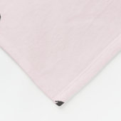 Rosa Ananas Tropisches Obst Botanischer Sommer Fleecedecke (Ecke)