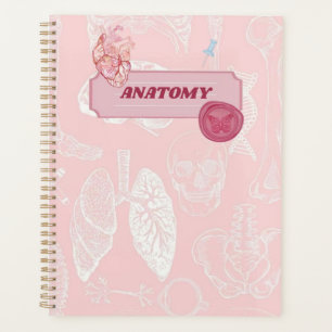 Rosa Anatomie Medizin Student Ästhetik Design Planer