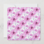 Rosa Anemon Verlobung Einladung (Rückseite)