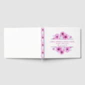 Rosa Anemone Aquarell Hochzeitsbuch Gästebuch (Voll)