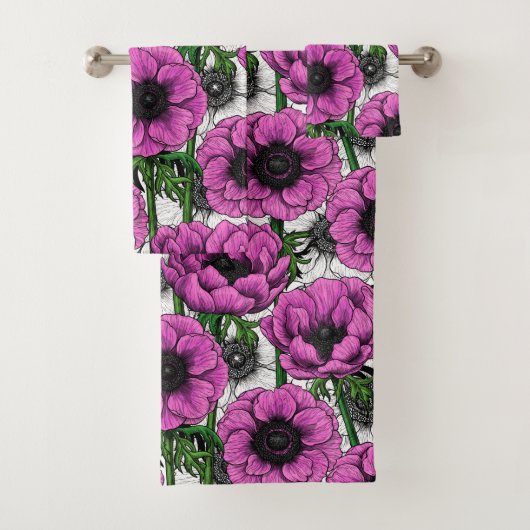 Rosa Anemone Badhandtuch Set (Insitu)
