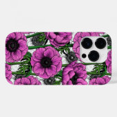 Rosa Anemone Case-Mate iPhone Hülle (Rückseite (Horizontal))