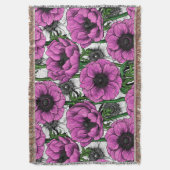 Rosa Anemone Decke (Vorderseite Vertikal)
