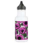 Rosa Anemone Edelstahlflasche (Rechts)