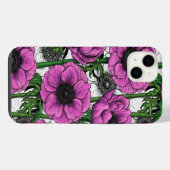 Rosa Anemone iPhone Hülle (Rückseite (Horizontal))