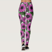 Rosa Anemone Leggings (Rückseite)